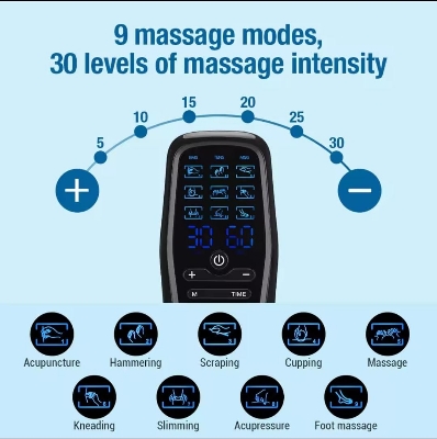 Picture of Physiotherapy Tens Muscle Stimulator Electric EMS Acupuncture Body Massage Digital Therapy Slimming Machine Electro Stimulator Multicolor