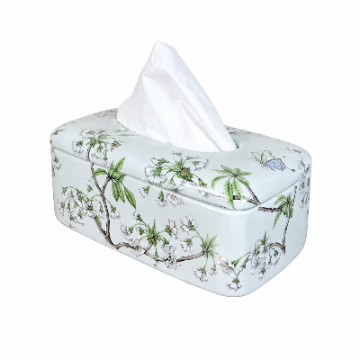 Picture of Vintage Floral Tin Tissue Box