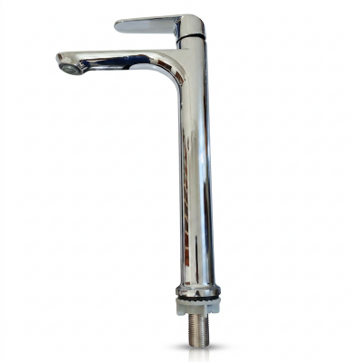 Picture of Round Pillar Cock (Long)-Silver