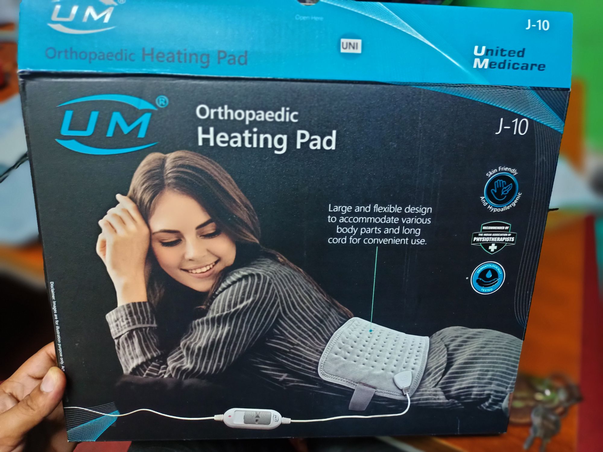 Picture of Orthopedic Heating pad,with adjustable,pain reliefOrthopedic Heating pad,(with pain relief adjustable ) Grey
