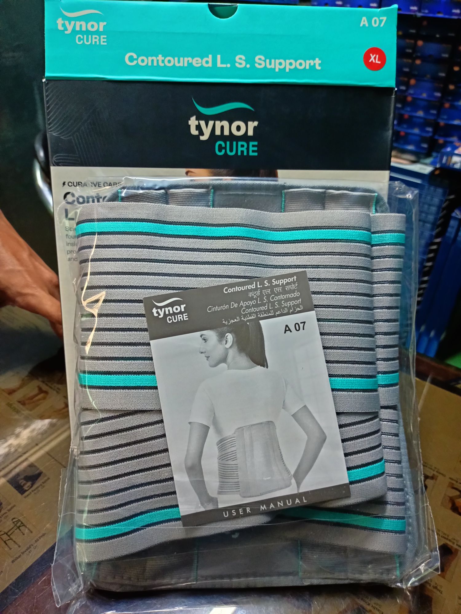 Picture of Contoured L S support  Post Discectomy Care  Tynor Grey