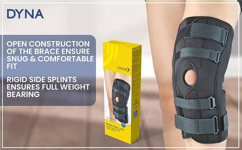 Picture of Dyna Innolife Hinged Knee Brace Open Patella Black
