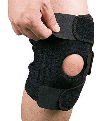 Picture of Open Patella Knee Cap Support for Men and Women/fracture/Stabilizer for Compression & Pain Relief  Knee cap Brace Best Joint (Free Size) Black