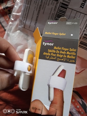 Picture of Tynor Mallet Finger Splint,Finger Splint White