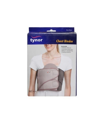 Picture of Tynor Chest Binder belt for post open heart surgery or fracture Ribs Grey