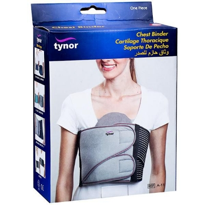 Picture of Tynor Chest Binder belt for post open heart surgery or fracture Ribs Grey