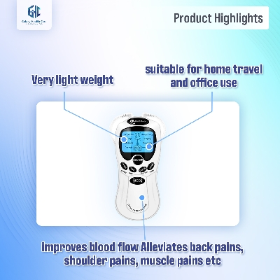 Picture of 8 Mode Ems Electric Herald Tens Machine Acupuncture Body Massage Digital Therapy Massager Muscle Stimulator Electrostimulator - Massage Machine Black