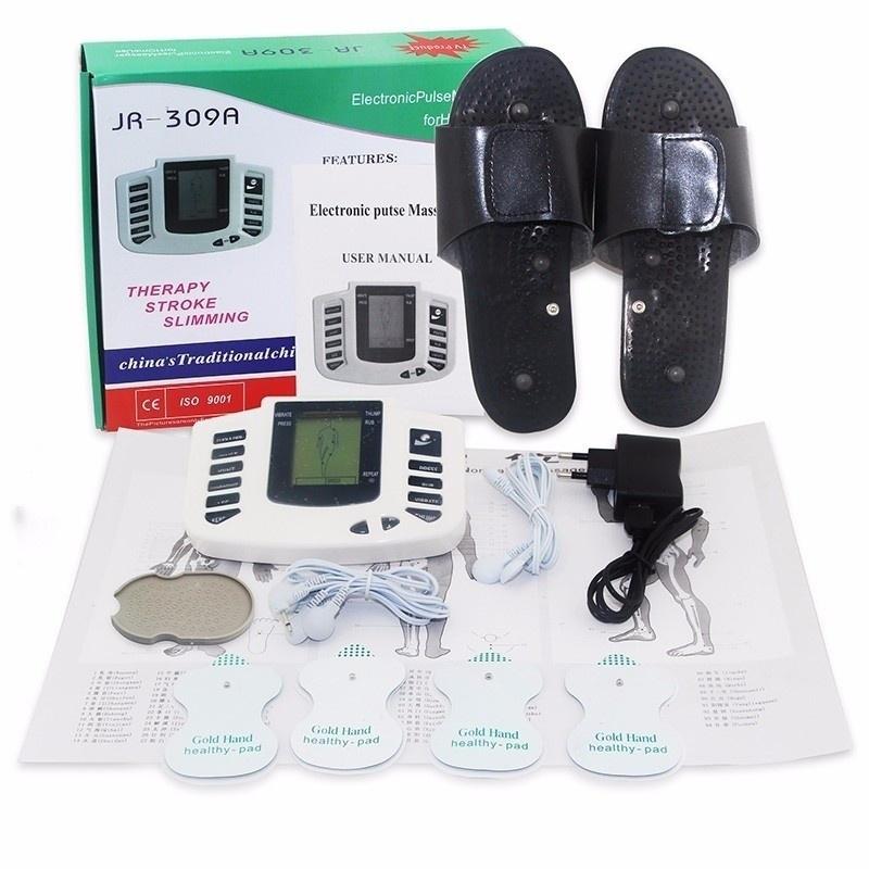 Picture of Physiotherapy Massage Machine with 4 Pads Body Pain Relief Therapy Stroke Machine Multicolor