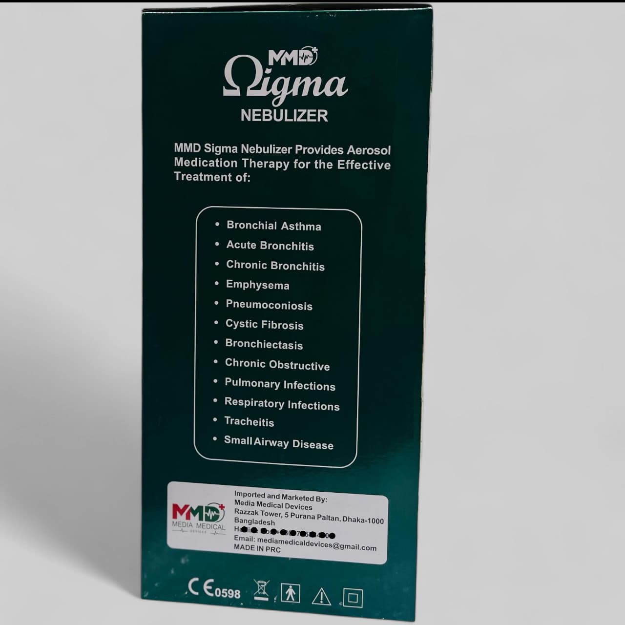 Picture of MMD Sigma Air Piston Compressor Nebulizer Multicolor