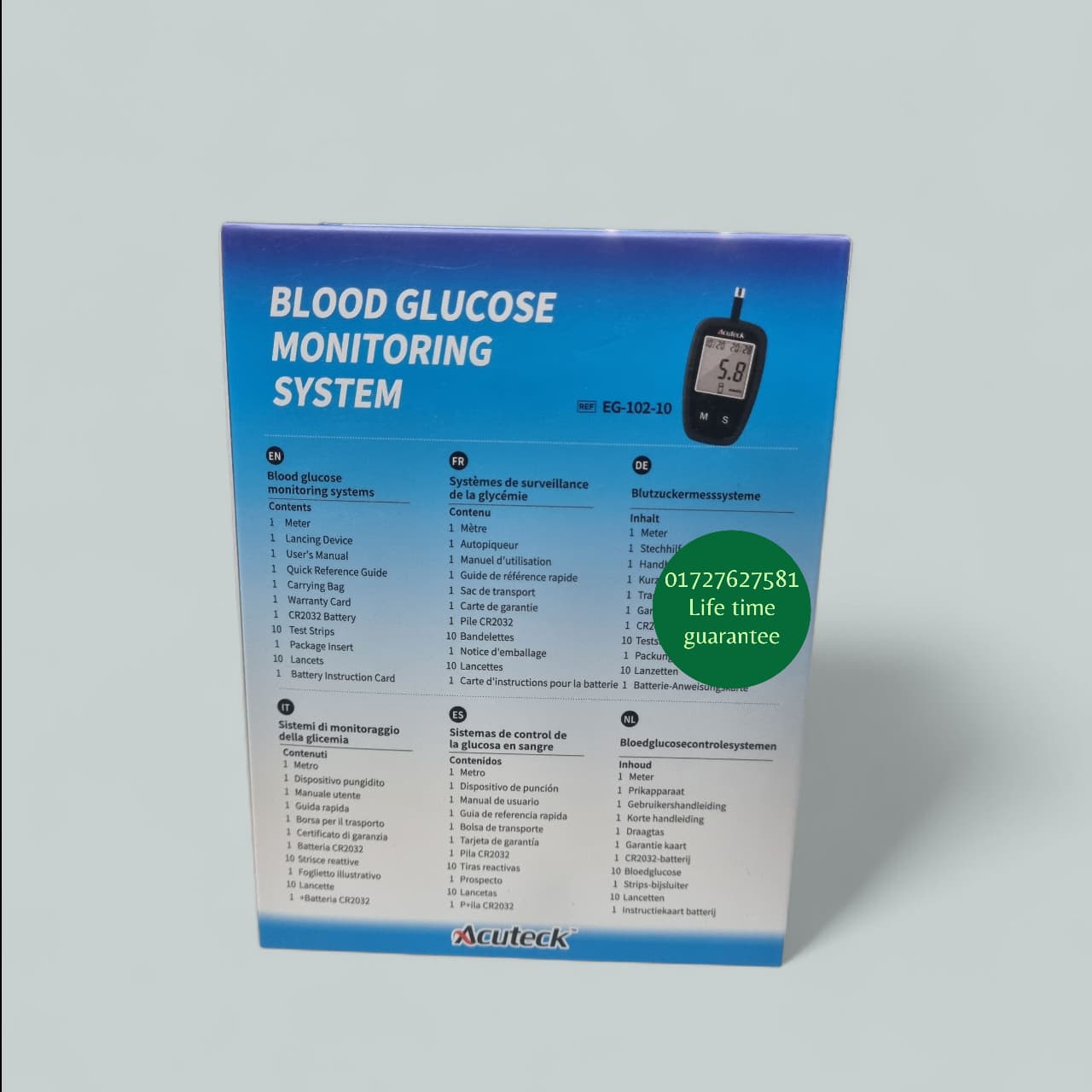 Picture of Acuteck Blood Glucose Monitoring System Multicolor