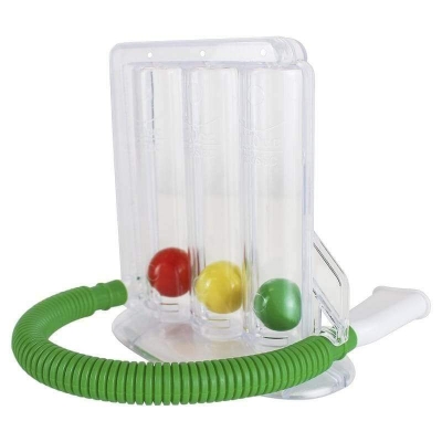 Picture of Deep Breathing Lung Exerciser - 3-chamber Incentive Style Multicolor