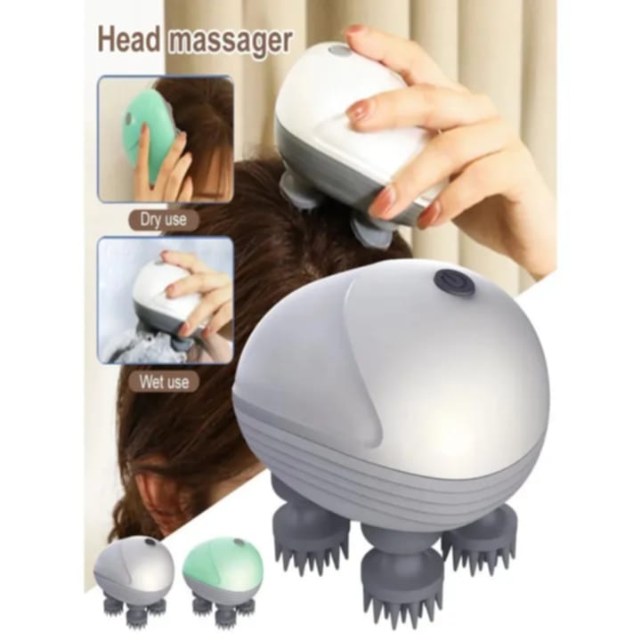 Picture of Scalp Head Hair Massager Electric Health Care Antistress Relax Body Massager Deep Saude Tissue Prevent Body Massage Multicolor