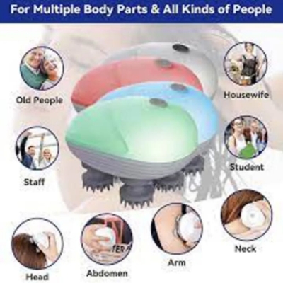Picture of Scalp Head Hair Massager Electric Health Care Antistress Relax Body Massager Deep Saude Tissue Prevent Body Massage Multicolor