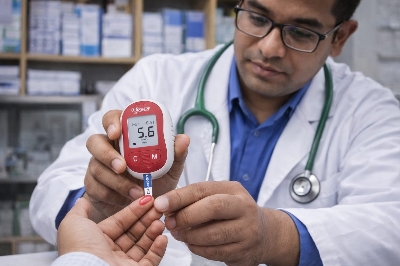 Picture of Doctor Care Blood Glucose Meter Life Time Replacement Guarantee Multicolor