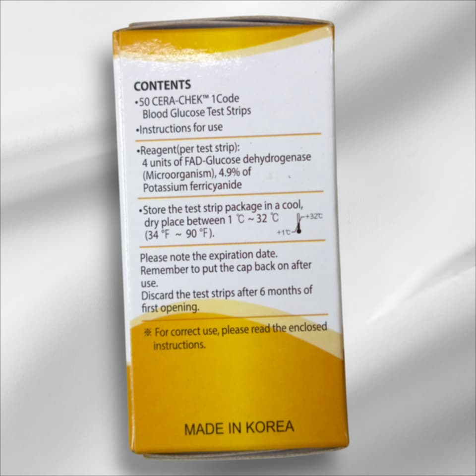 Picture of Cera-Chek 1 Code Blood Glucose Test Strip Multicolor