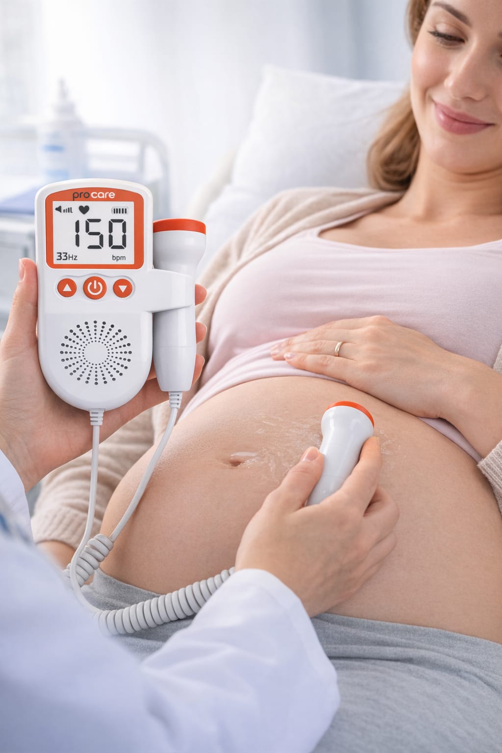 Picture of Procare Fetal Doppler (Model 007+) – Rechargeable Baby Heartbeat Monitor Multicolor