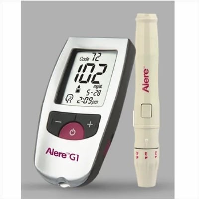 Picture of G1 Advance blood glucose Monitor with 10 test strips Alere G1 Multicolor