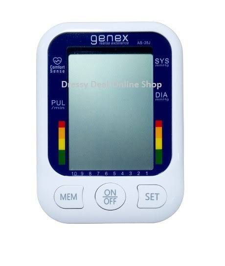 Picture of Genex AS35J Full Automatic Digital Blood Pressure Monitor Bp Multicolor