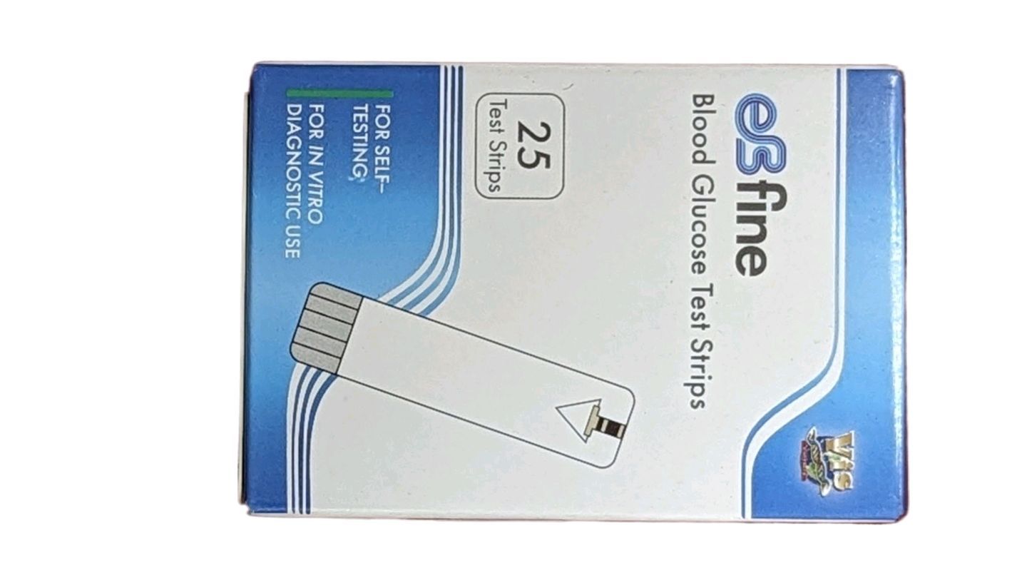Picture of eBfine Blood Glucose Monitoring & Testing (25 test strips) Multicolor