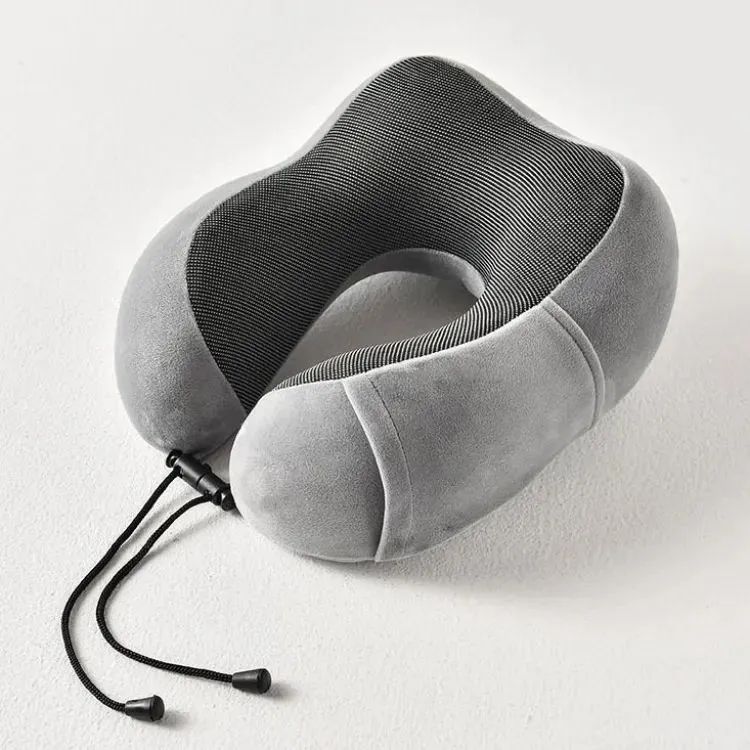 Picture of Travel Pillow Breathable Comfortable Memory Foam Pillow Easy to Carry Neck Pillow with Phone Holder Multicolor