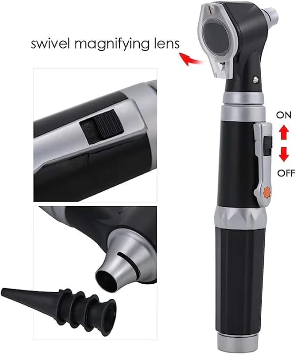 Picture of (Ear Nose &Throat) Medical Diagnostic Otoscope Ear Examination Kit with LED Lamp Multicolor