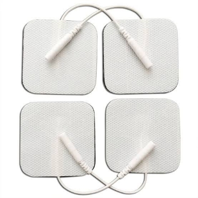 Picture of 14 1/6 White Physiotherapy Equipments Self Adhesive Electrode Pads For Electronic Stimulators, Ift, Tens,Ems & Pulse Massagers Multicolor