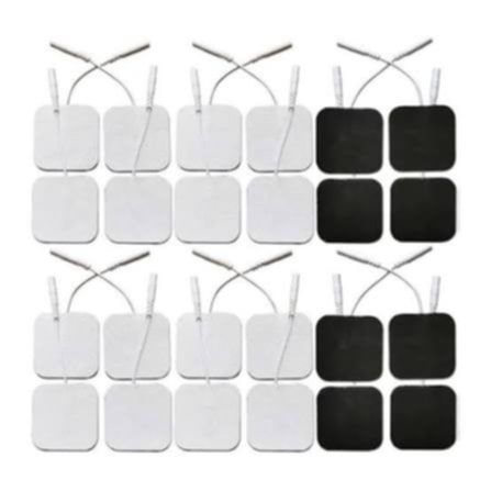 Picture of 14 1/6 White Physiotherapy Equipments Self Adhesive Electrode Pads For Electronic Stimulators, Ift, Tens,Ems & Pulse Massagers Multicolor