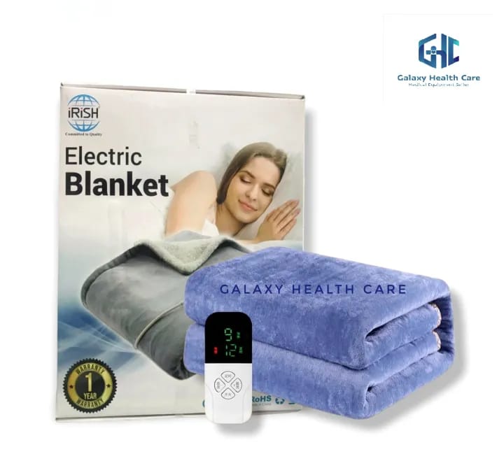 Picture of Electric Bed Warmer - Electric Under Blanket - Single Bed Size (60inch x 32 inch) with 3 Heat Settings & Dual Safety Feature with Over Heat Protection - Color: Light Ash Multicolor