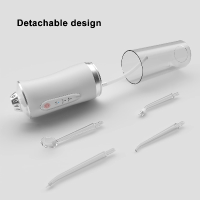 Picture of Water Dental Flosser Teeth Picks - 4 Jets 3 Modes Portable Cordless Water Flosser for Teeth Cleaner, IPX7 Waterproof Oral Irrigator Rechargeable for Travel Home,Gums, Braces Care White Multicolor