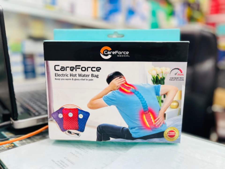 Picture of CareForce Electric Hot Water Bag 2 Years Guaranty Multicolor