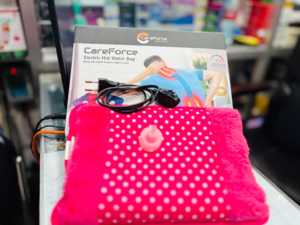 Picture of CareForce Electric Hot Water Bag 2 Years Guaranty Multicolor