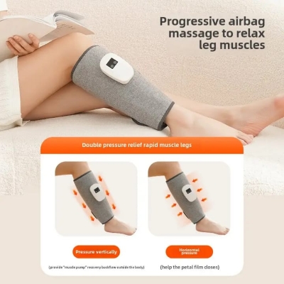 Picture of Leg Massager Air Compression for Blood Circulation and Pain Relief Pressotherapy Electric Kneading Airbag Calf Wrap Massage-Health Proo Multicolor