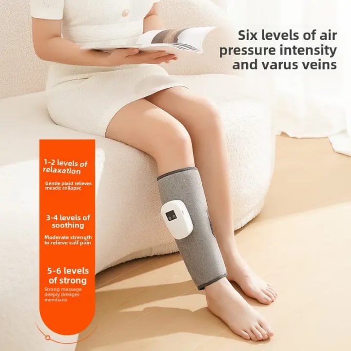 Picture of Leg Massager Air Compression for Blood Circulation and Pain Relief Pressotherapy Electric Kneading Airbag Calf Wrap Massage-Health Proo Multicolor