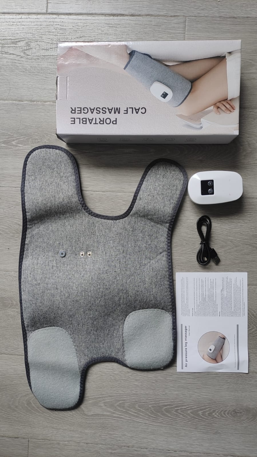 Picture of Leg Massager Air Compression for Blood Circulation and Pain Relief Pressotherapy Electric Kneading Airbag Calf Wrap Massage-Health Proo Multicolor