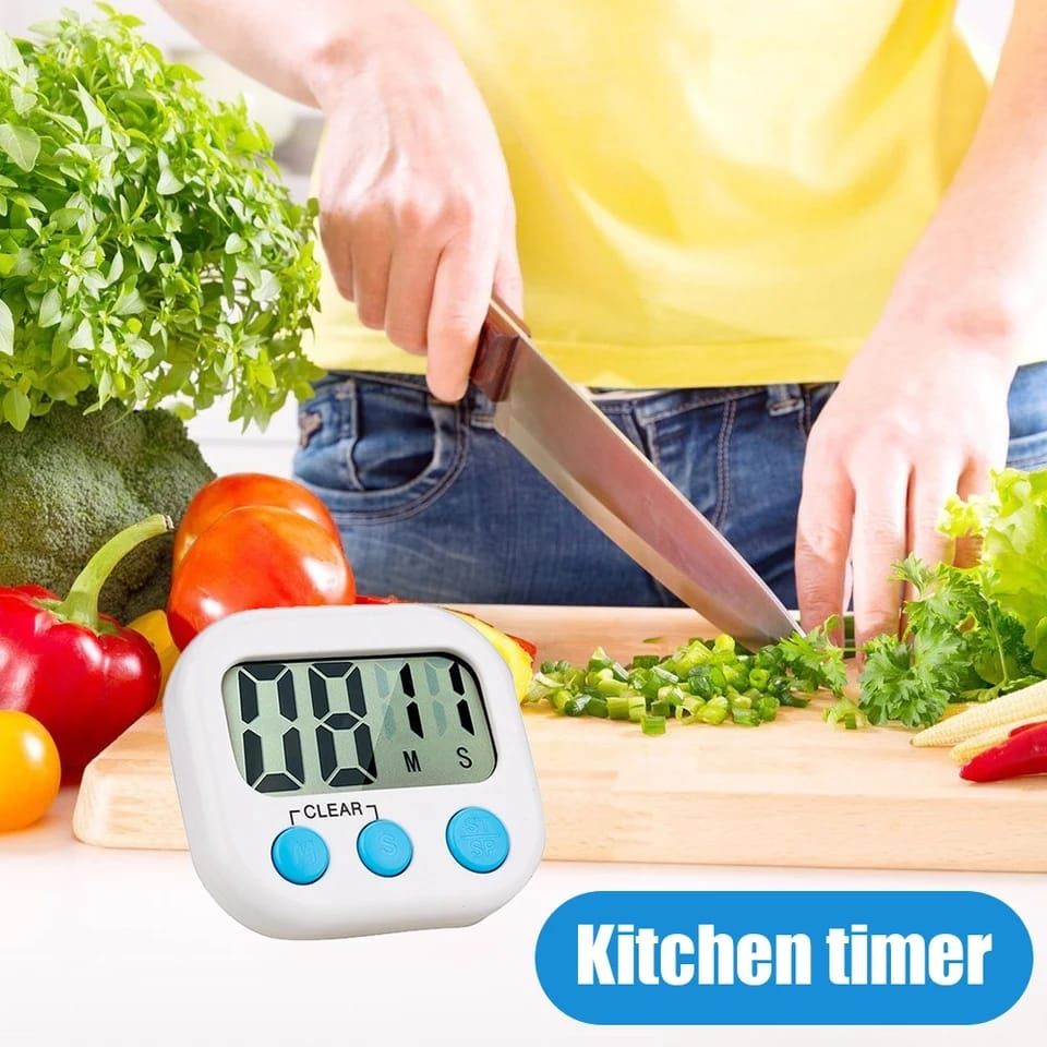 Picture of Magnetic LCD Digital Kitchen Countdown Timer Stopwatch with Stand Practical Cooking Sports Alarm Clock Reminder Tools Multicolor