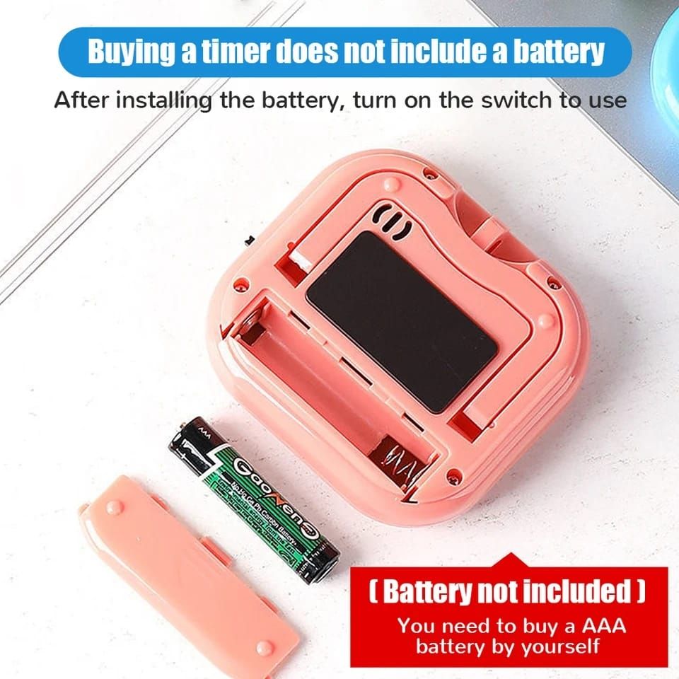 Picture of Magnetic LCD Digital Kitchen Countdown Timer Stopwatch with Stand Practical Cooking Sports Alarm Clock Reminder Tools Multicolor