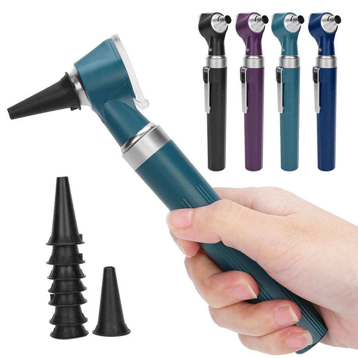 Picture of Professional Diagnostic Kit Ear Care Examination Otoscope Eardrum Endoscope Speculum Home Doctor Ear Cleaner With 8pcs Earmuffs 