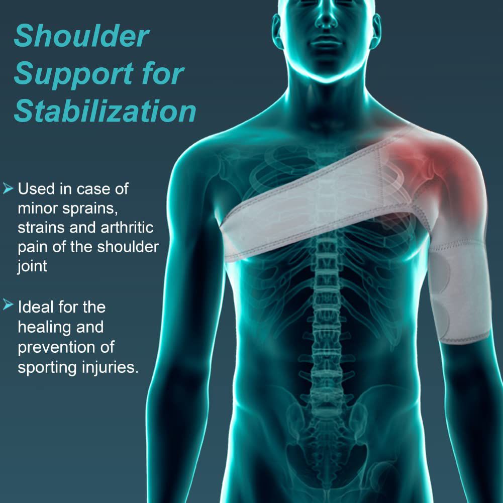 Picture of Shoulder support It keeps the shoulder joint warm and flexible, and aids in quick healing Multicolor
