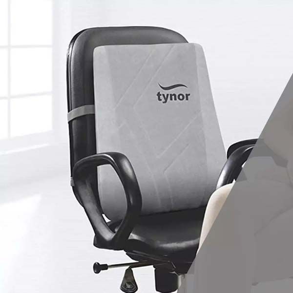 Picture of Tynor Back Rest is a light weight and portable support, which maintains the spine in its neutral position. It is not worn but placed on car seat, chair, bed or floor etc. Multicolor