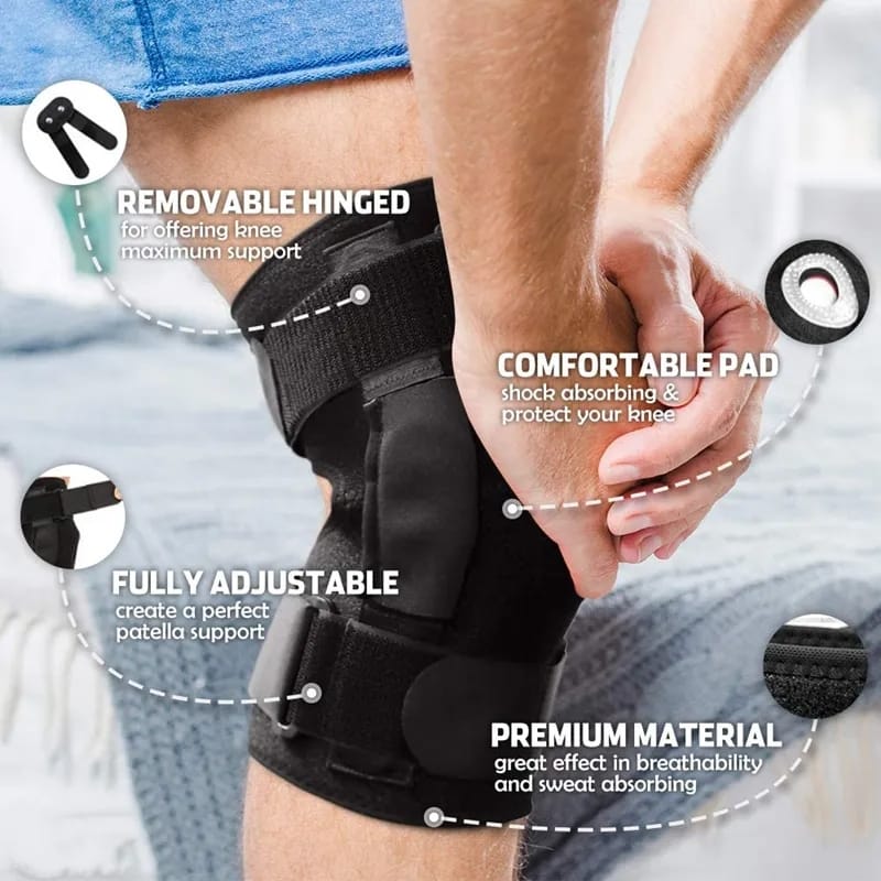 Picture of 1Pcs Knee Support Brace Adjustable Open Patella Knee Pad Protector Guard for Gym Workout Sports Arthritis Joint Pain 