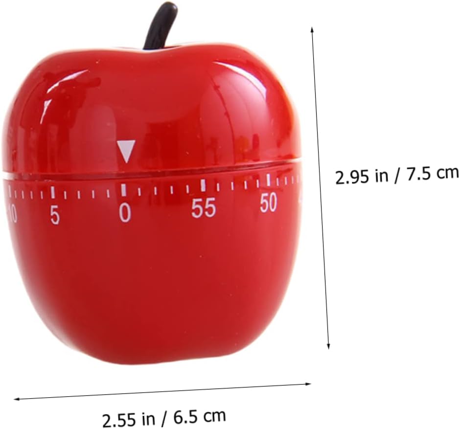 Picture of 1Pcs Fruit-Shaped Mechanical Kitchen Timer – Cute Decorative Countdown Timer for Cooking, Baking & Home Use | No Battery Needed | Easy to Use Kitchen Accessory Multicolor