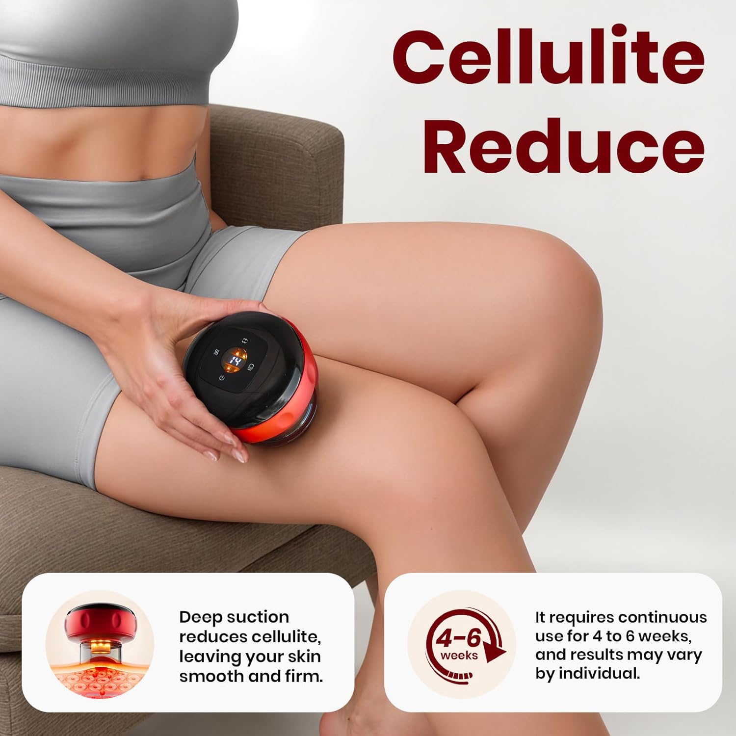 Picture of Therapy Massager With Red Light Therapy Hijama Vacuum Cup Cupping Therapy Electric Machine It integrates the three functions of negative pressure suction cups, scraping and massage. Black