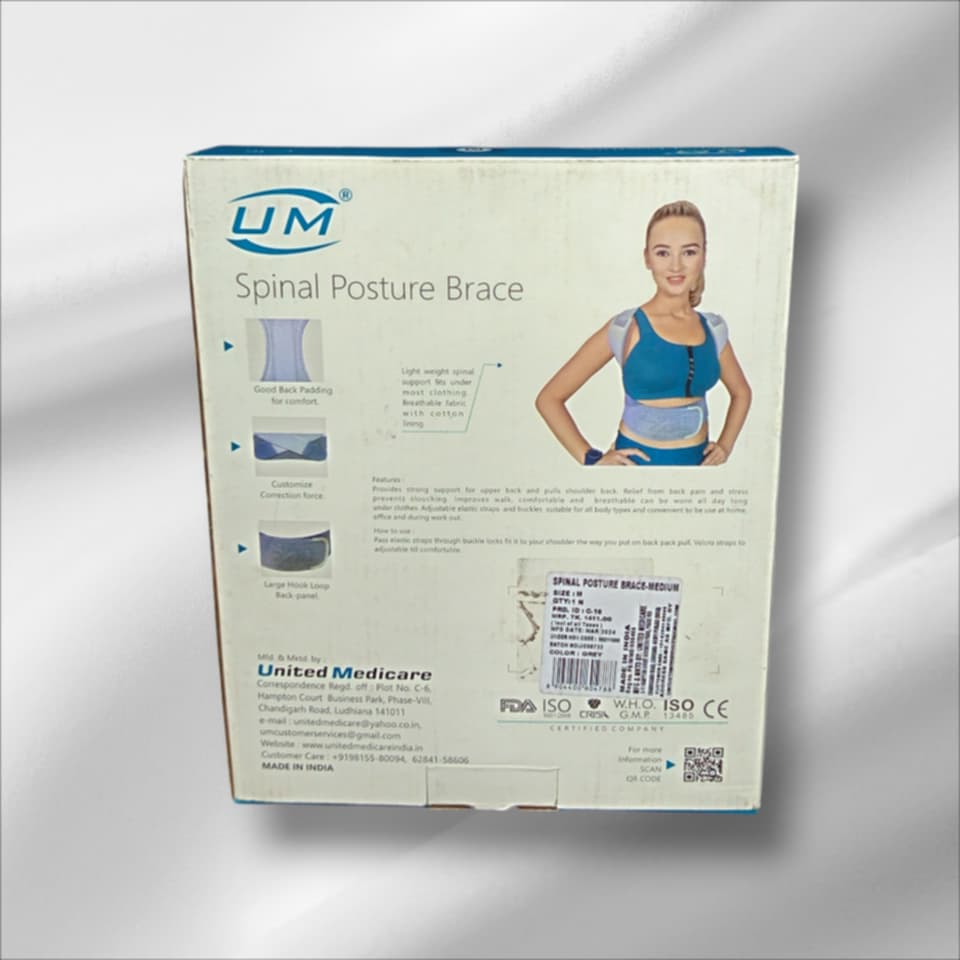 Picture of UM Spinal Posture Brace C- 16 Multicolor