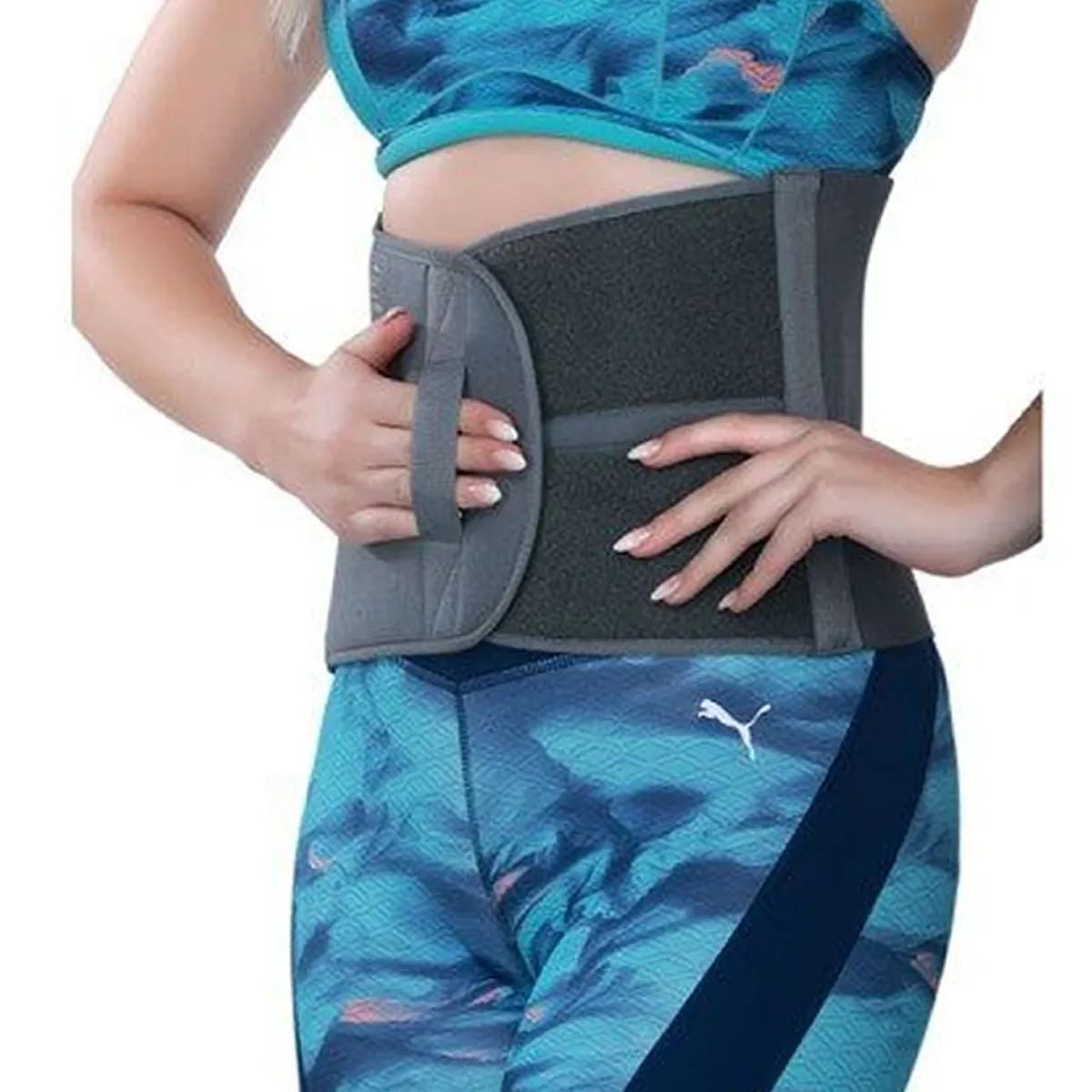Picture of Abdominal support Binder belt Abdomen Compresses Compression Grey