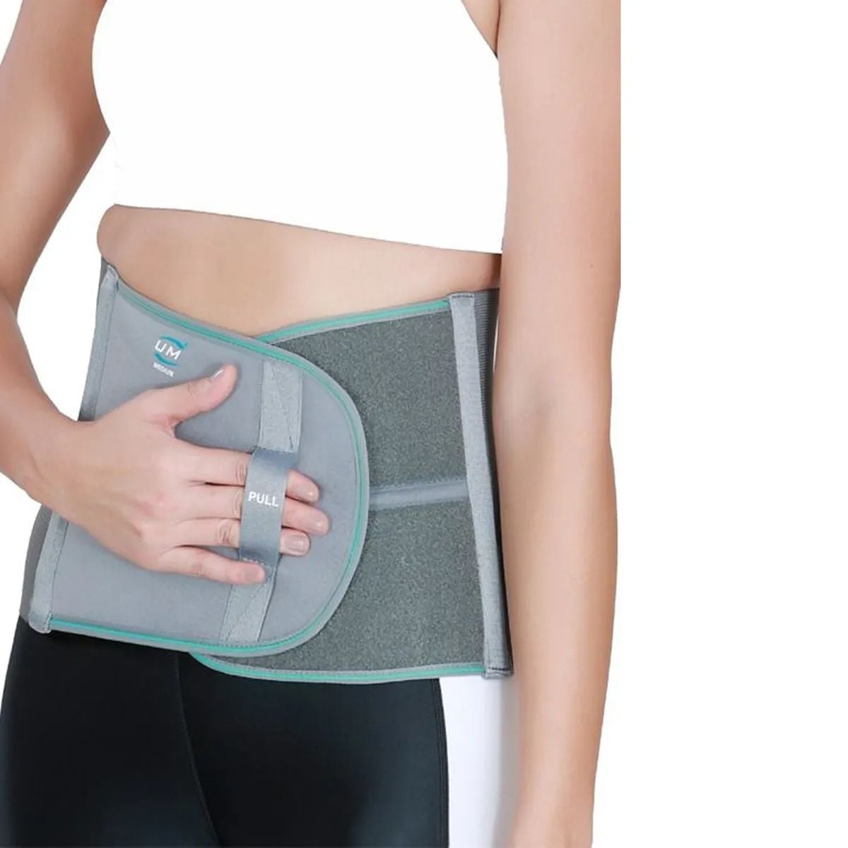 Picture of Abdominal support Binder belt Abdomen Compresses Compression Grey