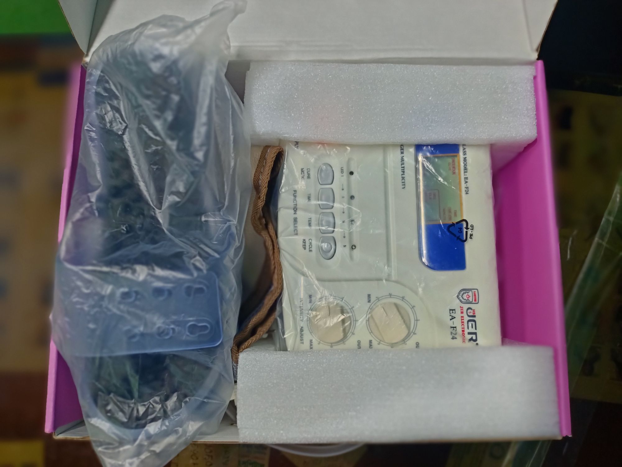 Picture of Jer Electric Acupuncture Steamulator EA-F24 Electronic Meridian Therapeutic Stimulation Massage and Pain Relieve Machine 