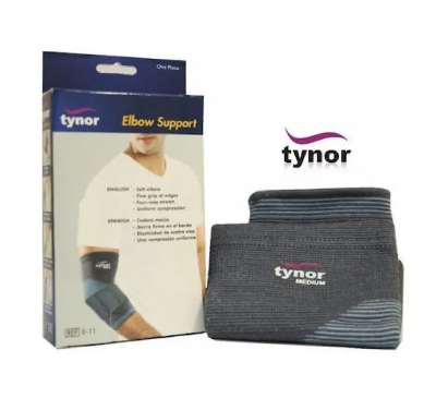 Picture of Tynor Elbow Support (Compression, Pain Relief Adjustable support) Grey