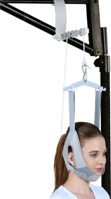 Picture of tynor cervical traction kit (setting) with weight bag Grey