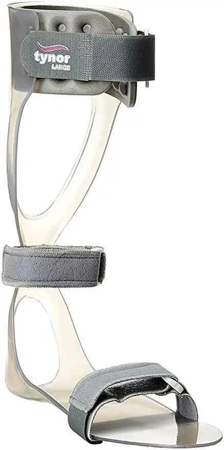 Picture of Tynor feet drop splint (foot support, perfect fitting, customizable, comfortable, durable, easy to use) Grey
