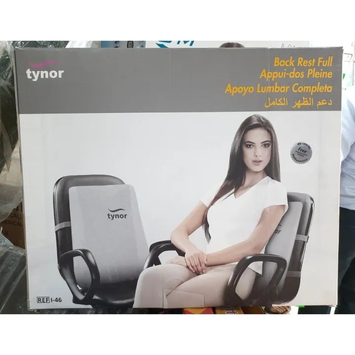 Picture of Tynor Back Rest Full(Chair/Seat Support, Back Pain)-Universal Size Grey